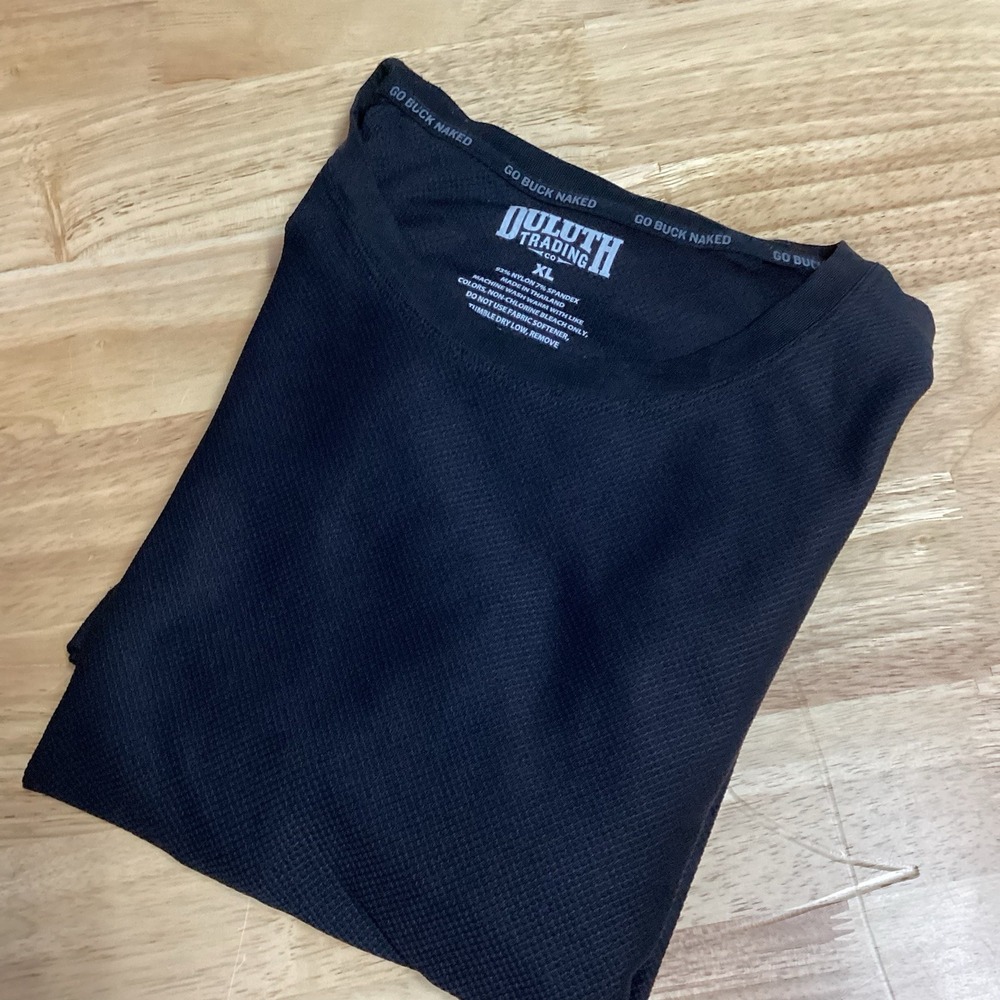 Mens Duluth Trading Company Buck Naked Long Sleeve Performance Baselayer Tee- XL